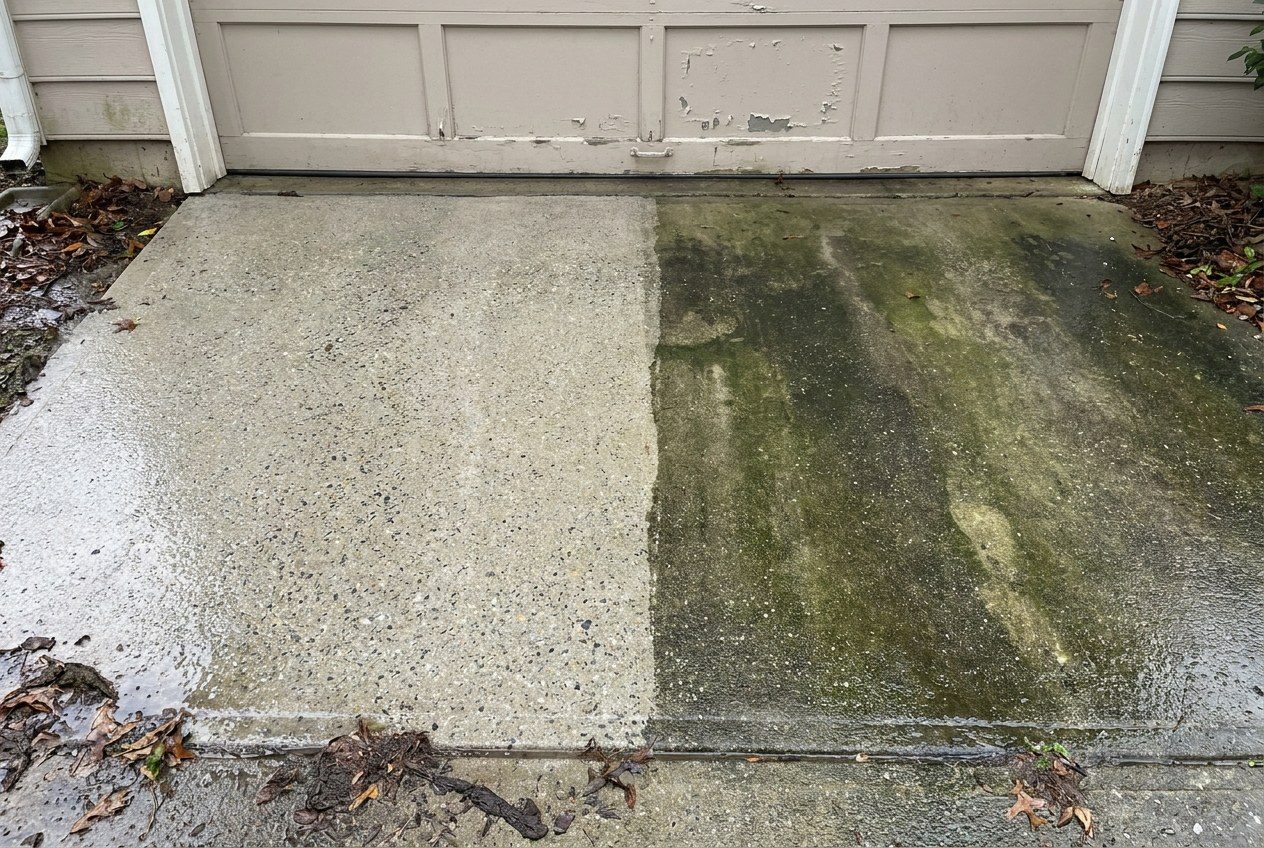 cleaning concrete block foundation fall Hope Mills NC